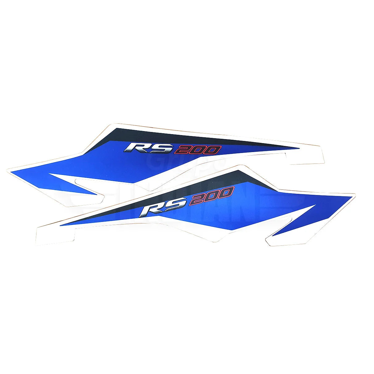 Kit Seat cowl Decal 2D S Blue(2020) for BAJAJ PULSAR RS 200-bajaj