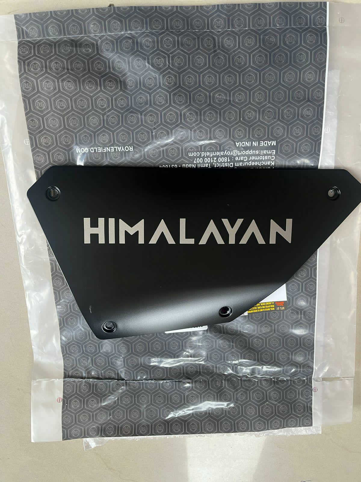 side shield -black for Himalayan-Royal Enfield