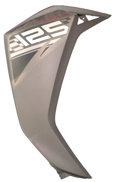 Panel bottom right side titanium grey with tapeset for TVS NTORQ-TVS
