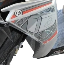 Panel bottom left side super squad grey for TVS NTORQ-TVS
