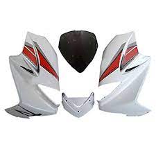 Visor White Colour for Hero Karizma R-Sai Company