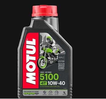 Motul 5100 10W-40 1L Engine Oil for Yamaha Crux - Image 1