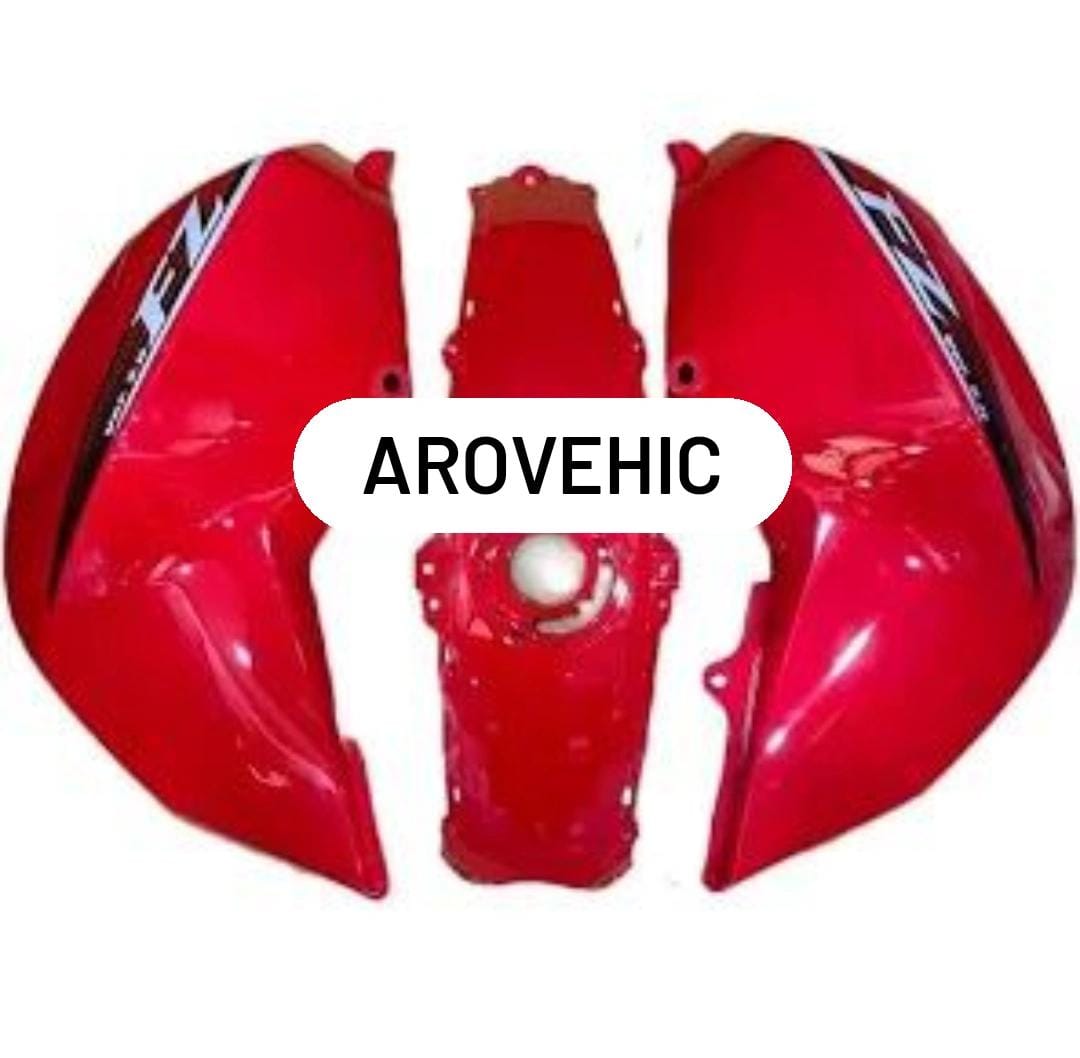 Tank cover with graphics -red set of 3 for YAMAHA FZ V2-DIKSHA