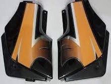 Side Panel Black Orange for Hero Passion Old-Sai Company
