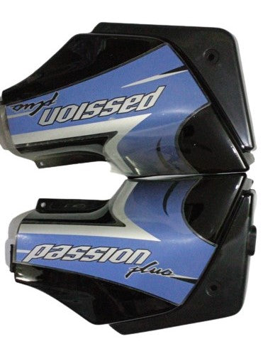 Side Panel Black Blue Sai for Hero Passion Plus New-First Quality
