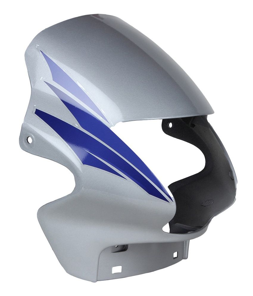 Visor Silver Blue Sticker for Hero Passion Plus New-First Quality