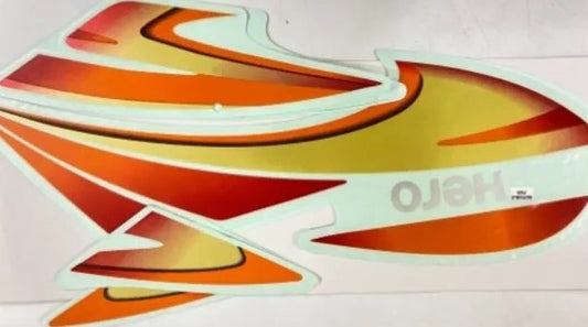 Sticker Ket Orange Colour for Hero Splendor Old/Plus-First Quality