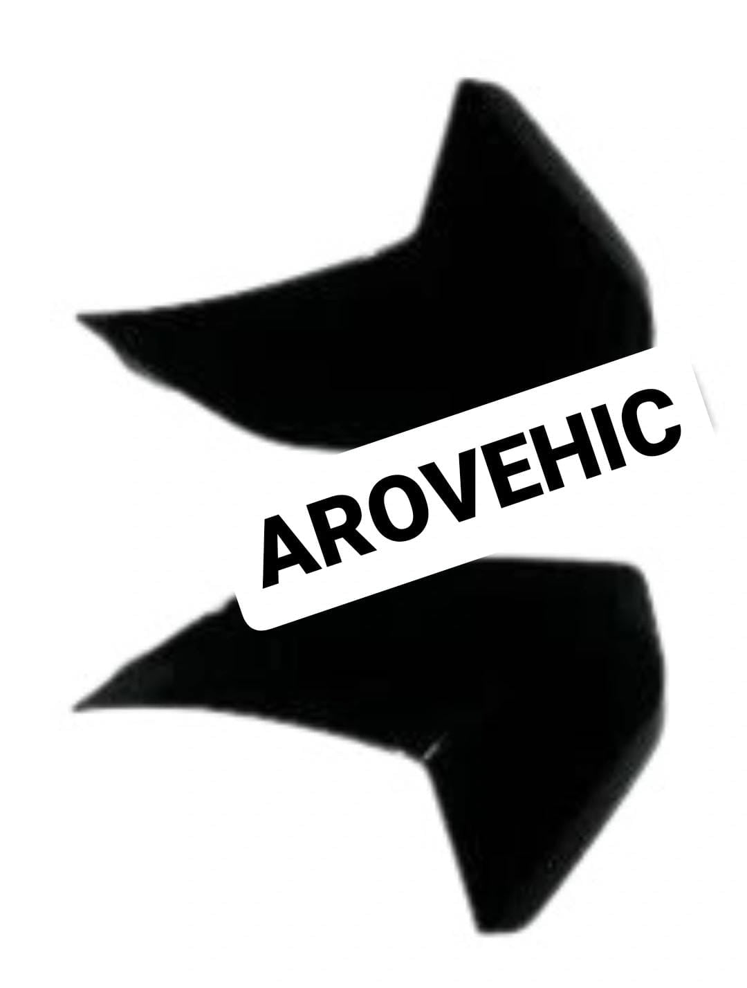 TANK SHEILD BLACK WITH RED STICKER for BAJAJ PULSAR 150 OLD-SAI