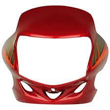 Visor Red And Orange Sticker for Hero CD Deluxe / HF Deluxe-First Quality