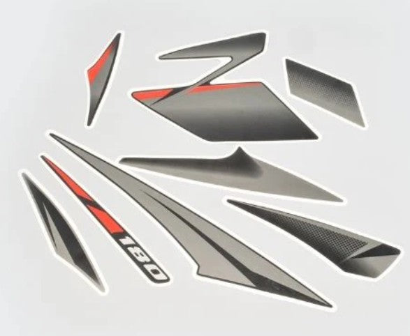 Sticker set 2018 [Black &Grey) for Pulsar 180-BAJAJ