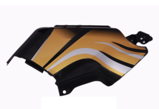 Side Panel/cover for hero Passion Xpro (Black yellow Stk)-GENUINE