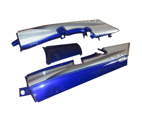 Tail Panel/seat Cowl for tvs Victor Glx (blue)-GENUINE