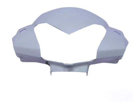 Head Light Visor/mask for mahindra Gusto (White)-MAHINDRA