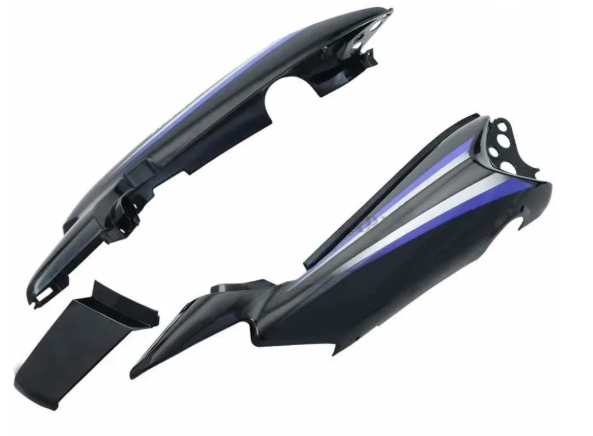 Tail Panel/seat Cowl for hero Splendor Nxg (Latest Black blue Stk)-GENUINE