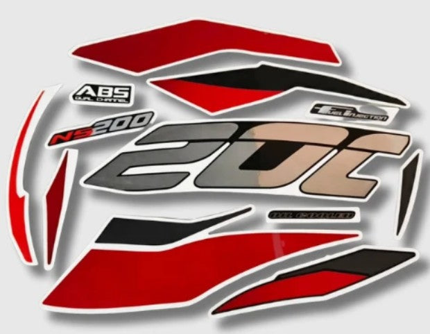Sticker Set for Pulsar 200 NS (BS6)-BAJAJ