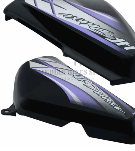 Side Panel/cover for hero Hf Deluxe( Black blue Stk)-GENUINE