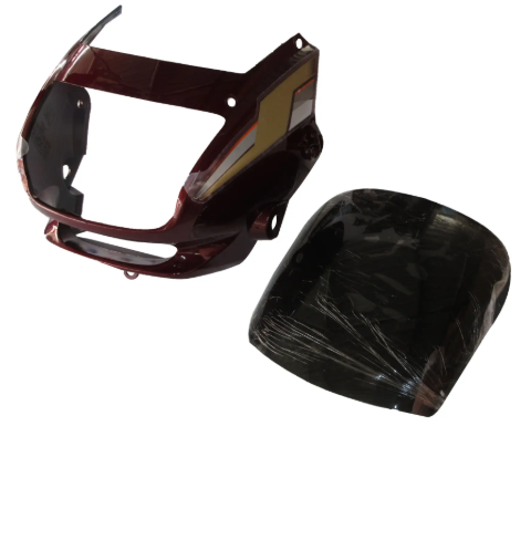 Head Light Visor/mask for hero Super Splendor (Latest Wine Red)-HERO