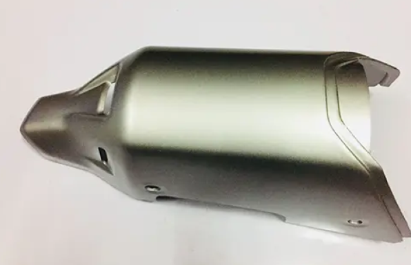 Silencer Plate for yamaha fzs (silver)-GENUINE