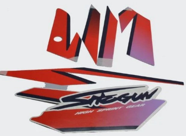 Sticker Set for Shogun (Silver Tank)-SUZUKI