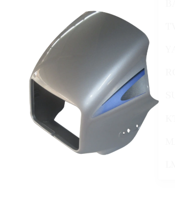 Head Light Visor/mask for hero Splendor Plus (Silver)-HERO