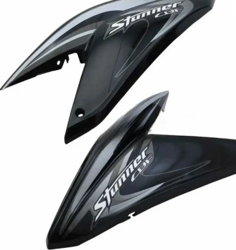 Tank Side Cover/panel Set (lh+rh) for honda Stunner (Black)-GENUINE