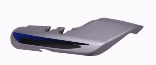 Tail Panel/seat Cowl for hero Splendor Plus (Silver blue Stk)-GENUINE