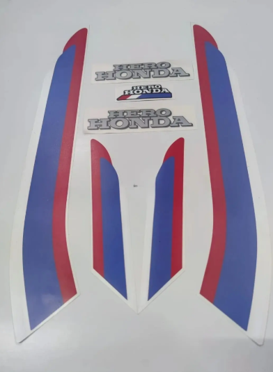 Sticker Kit for Hero Splendor (tank Color- Black)-ABK