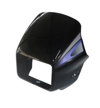 Head Light Visor/mask for hero splendor Plus (Latest Black purple Stk)-HERO