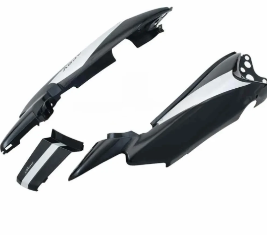 Tail Panel/seat Cowl for hero Splendor I-smart (Black silver Stk)-HERO