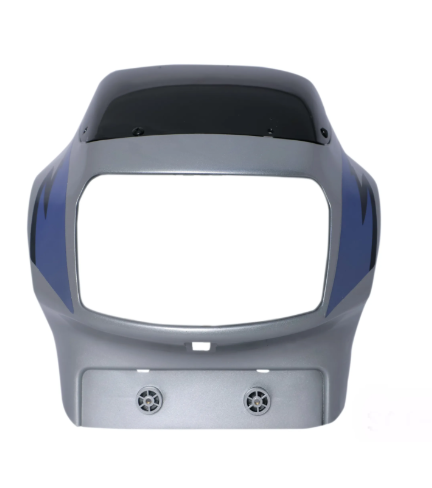 Head Light Visor/mask for tvs Victor Gl (Silver)-TVS