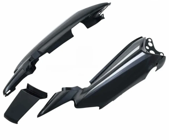 Tail Panel/seat Cowl for hero Splendor Nxg( Latest Black silver Stk)-GENUINE