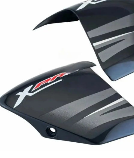 Tank Side Cover/panel Set (lh+rh)-hero Passion Xpro Black (grey Stk)-GENUINE