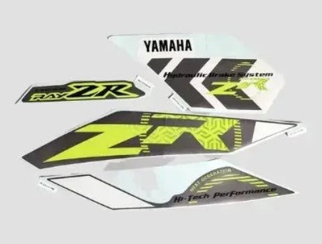 Sticker Set for Ray ZR (White/Green)-YAMAHA