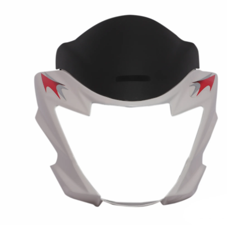 Head Light Visor/mask for suzuki Hayate(White)-SUZUKI