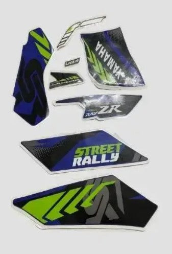 Sticker Set for Ray ZR (Blue/Green)-YAMAHA