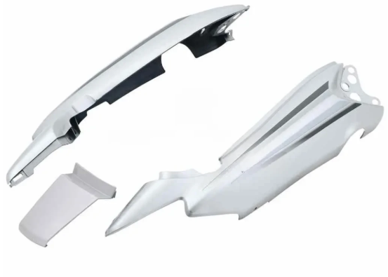 Tail Panel/seat Cowl for hero Splendor Nxg (Latest Silver)-GENUINE
