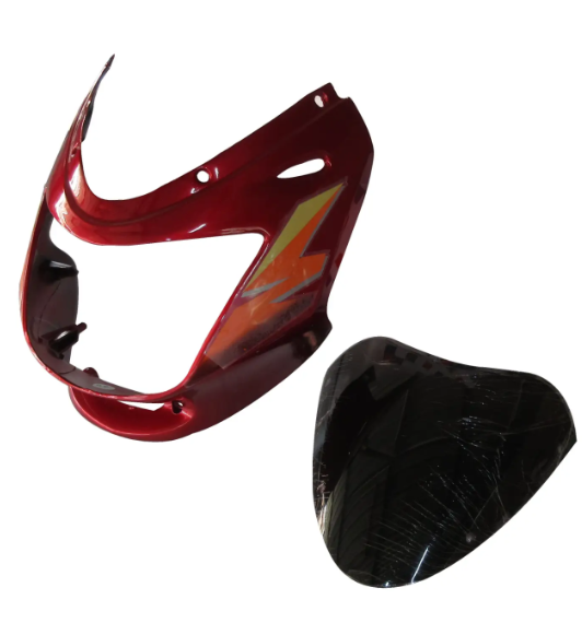 Head Light Visor/mask for bajaj Caliber 115 (Red)-BAJAJ