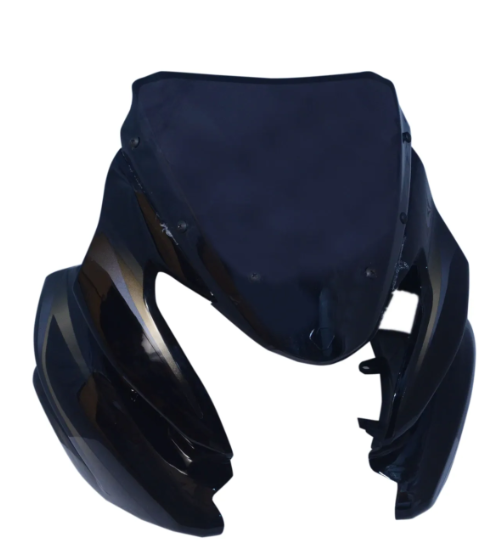 Head Light Visor/mask for bajaj Discover 150f Black (golden Stk)-BAJAJ