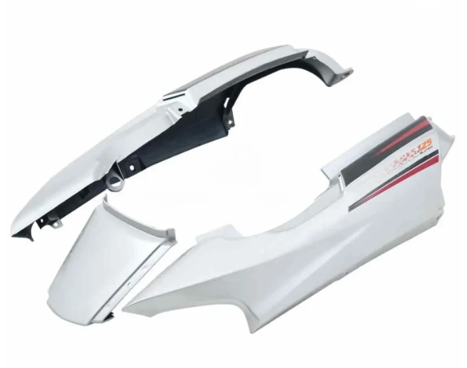 Tail Panel/seat Cowl for hero Super Splendor Latest Type-2 (Silver)-HERO