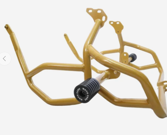 CRASH GUARD WITH DUAL SLIDERS (GOLD) FOR HIMALAYAN 450-ROYAL ENFIELD