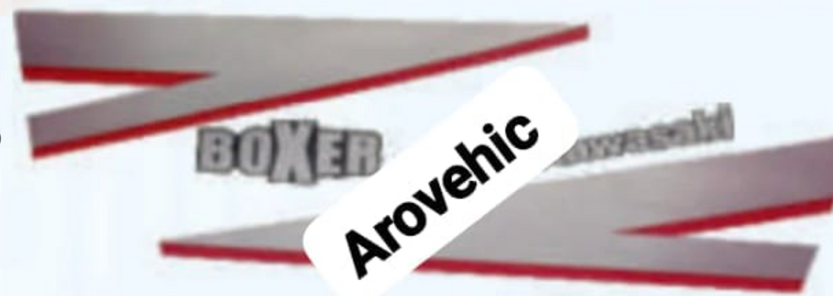 Graphics Sticker Set for Bajaj Boxer AT ( Old Model ) Red Vehicle |Both Sides-OEM