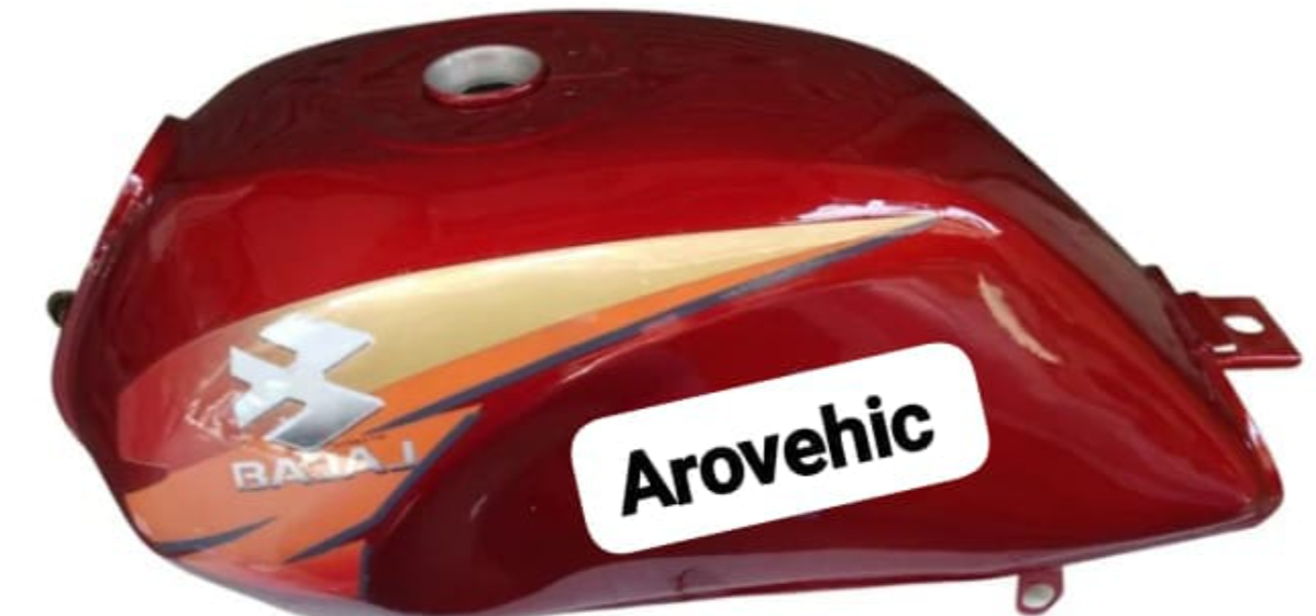 Petrol Tank for Bajaj Caliber 115 (Red/Golden)-ENSONS