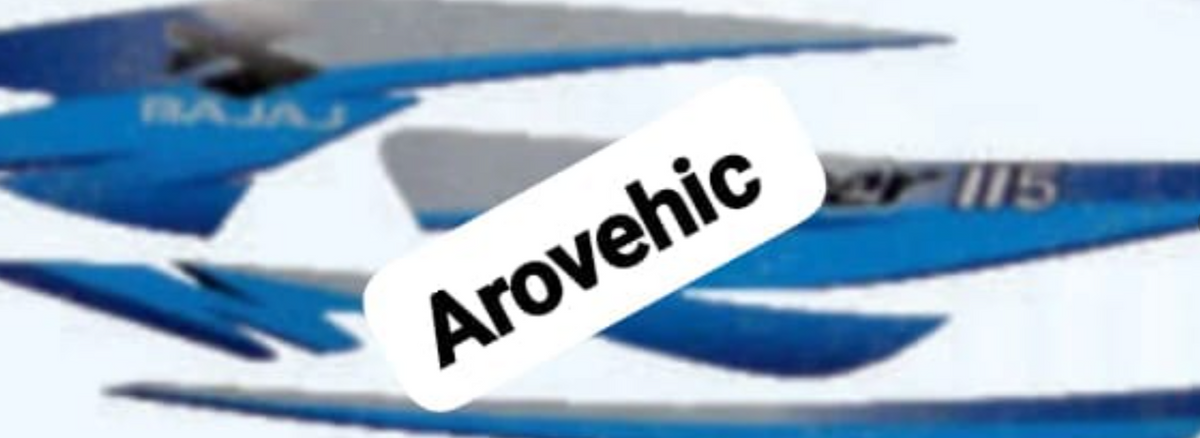 Graphics Sticker Set for Bajaj Caliber 115 ( New Model Blue Vehicle Both Sides)-OES