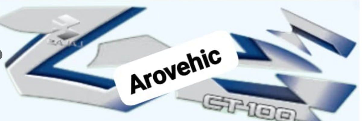 Graphics Sticker Set for Bajaj CT 100 Type 2 New Model (Blue Vehicle Both Sides)-OES