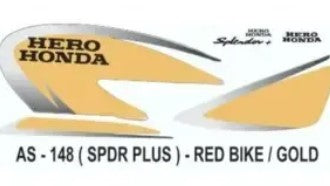 Graphics Sticker for HERO SPLENDOR OLD/SPLENDOR PLUS-HERO