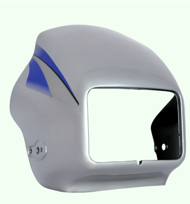Head Light Visor/mask for hero Splendor (Pro Silver)-HERO