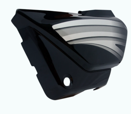 Side Panel/cover for hero Splendor Pro (new Graphics Black silver Stk)-HERO