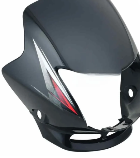 Head Light Visor/mask for honda Cb Shine( Black red Stk)-HONDA