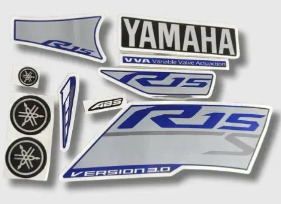 Sticker Set for R15 V3 (ABS VVA )(Blue Tank)-YAMAHA