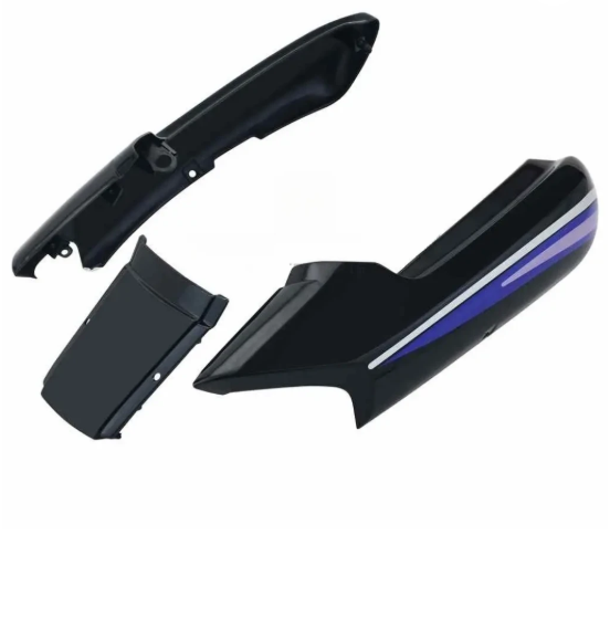 Tail Panel/seat Cowl for hero Super Splendor( Black purple Stk)-GENUINE